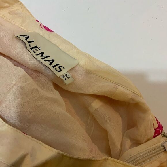 ALÉMAIS esmerelda Printed Mini Skirt 100% silk - Picture 8 of 10